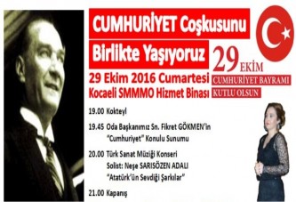 Kocaeli SMMMO Cumhuriyet programı hazırladı