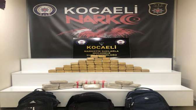 Kocaelide 35 kilo 785 gram eroin ele geçirildi
