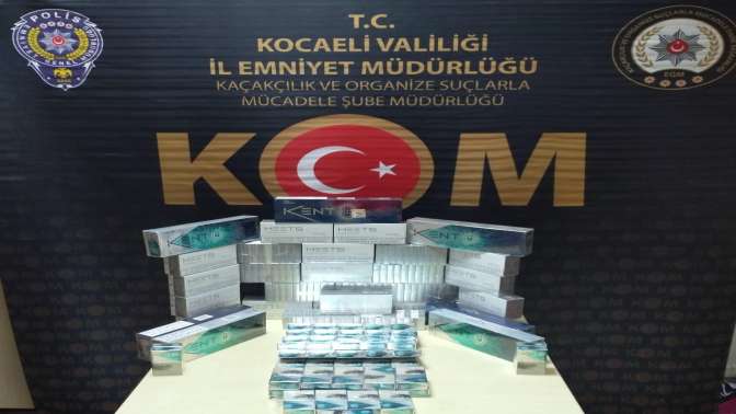 Kocaelide kaçak sigara operasyonu