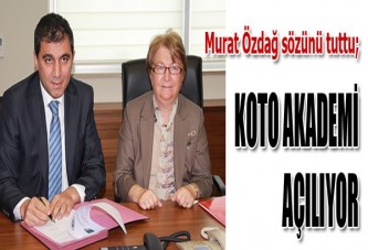 KOTO AKADEMİ AÇILIYOR