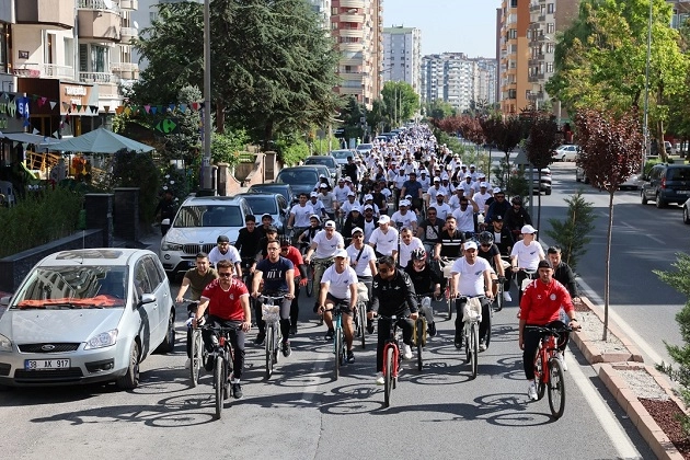 KTO Hareketlilik Haftası'nda bisikletle pedalladı