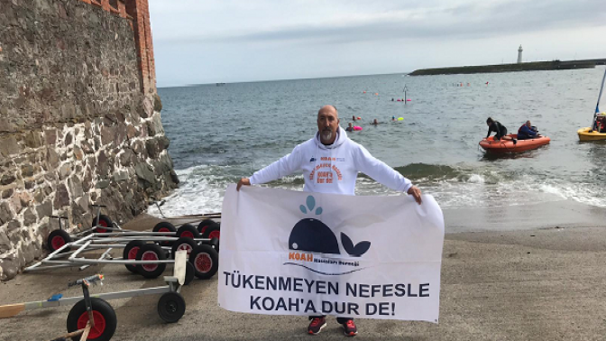 Kuzey Kanalı’nı yüzerek geçen ilk Türk