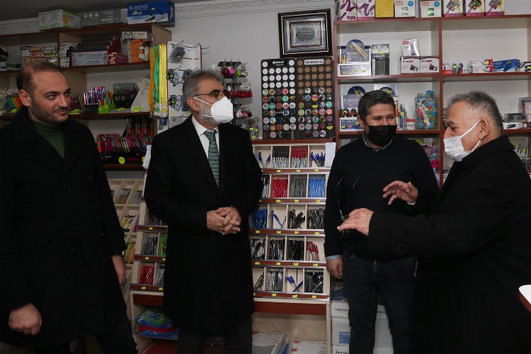 Memduh Büyükkılıç'tan esnaf ziyareti
