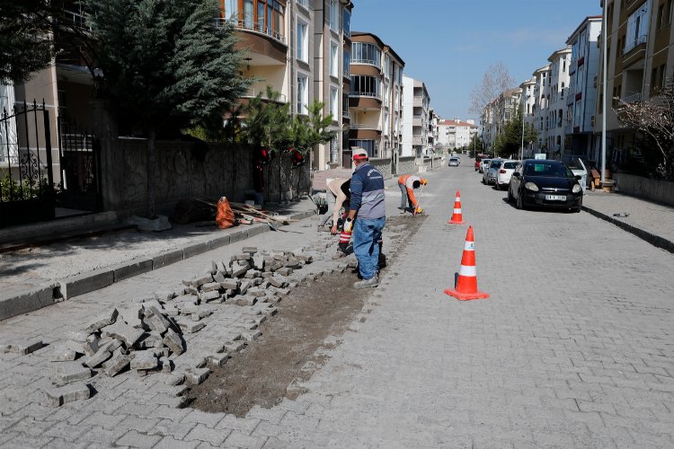 Nevşehir'de bozulan yollara bakım çalışması