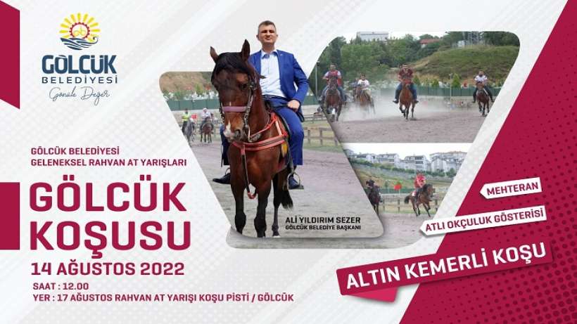 Rahvan at yarışı ve oklu atçılık gösterisi heyecanı Gölcükte