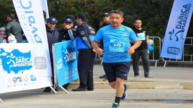 Rıdvan Şükür, Darıca’da Maraton Koştu