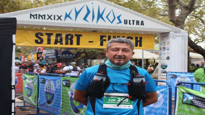 Rıdvan Şükür, Erdekte Kyzikos Ultra Maratonunda koştu
