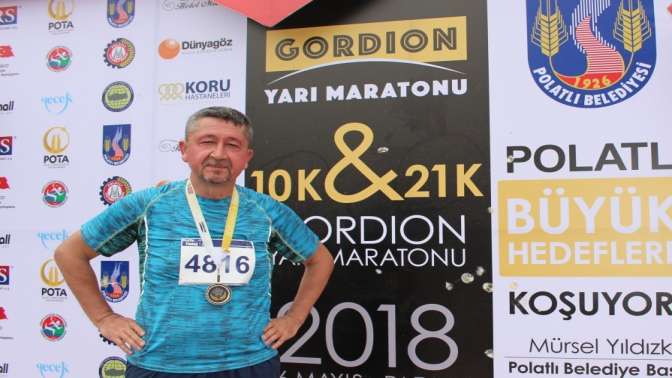 Rıdvan Şükür, Gordion Yarı Maratonuna katıldı