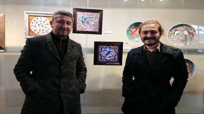 Rıdvan Şükür, Kırlı’nın Çini sergisine davetliydi