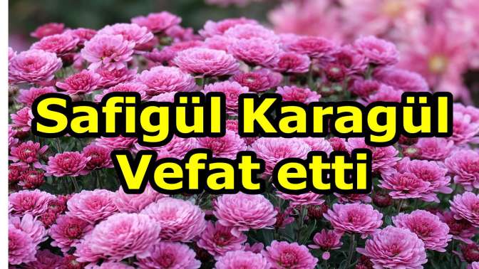 Safigül Karagül Vefat etti