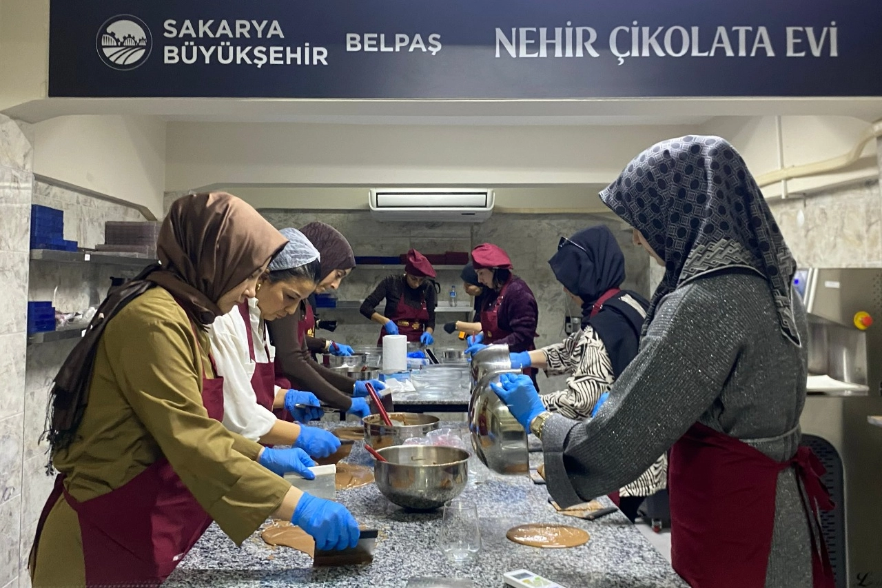 Sakarya'da kadınlara yönelik çikolata ve kahve atölyesi tamamlandı