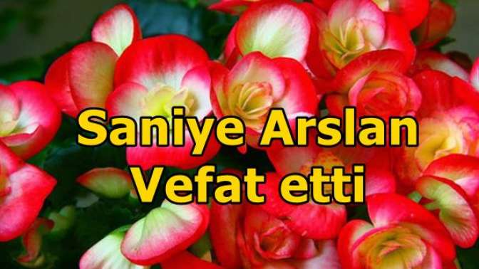 Saniye Arslan Vefat etti