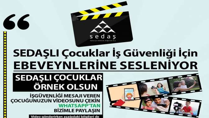 SEDAŞLI çocuklar, İş güvenliği temalı kısa filim yapacak