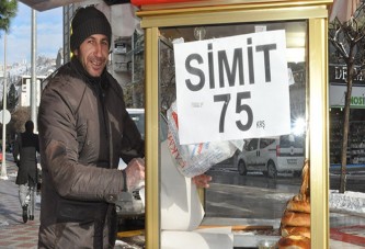 Simit fiyatı 75 kuruşa düştü