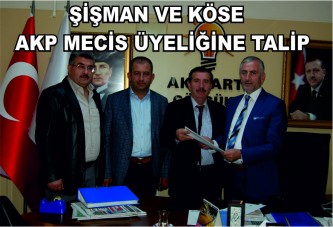 Şişman ve Köse meclis üyeliğine talip oldular