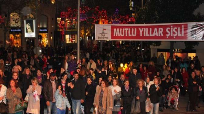 Taksimden sonda Şişlidede Yılbaşı Kutlaması yasaklandı