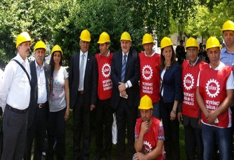 Taşeron eylemine Kaplan’dan tam destek