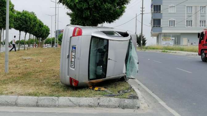 Tekirdağ’da trafik kazası: 2 yaralı