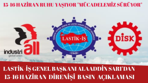 15-16 Haziran Ruhu Yaşıyor: "Mücadelemiz Sürüyor"