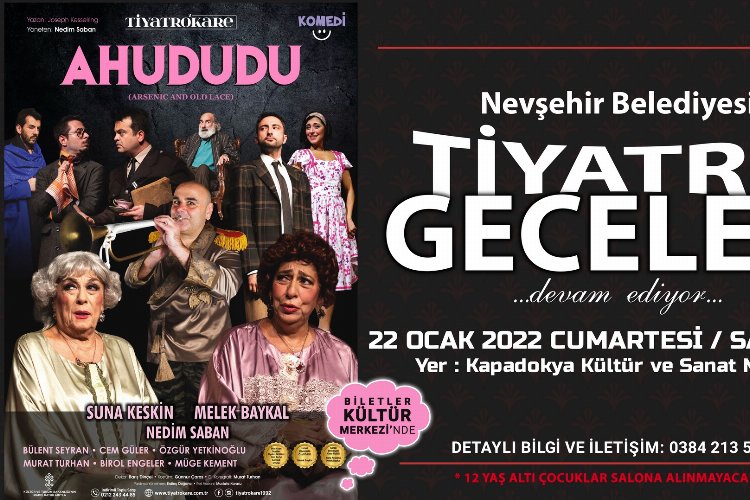 'Ahududu' oyunu hafta sonu Nevşehir' de 