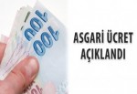 Asgari ücret açıklandı