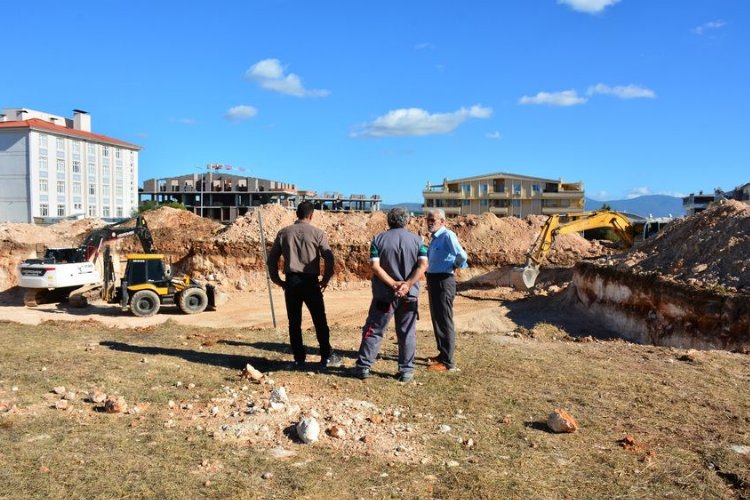 Aydın Didim'e yeni cami inşaatı temele hazırlanıyor