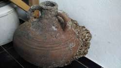 Balıkçı ağlarına tarihi amphora takıldı