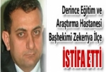 Başhekim istifa etti