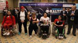 Bedensel Engelliler Halter Şampiyonası yapıldı