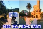 Bisiklete teşvik için bin 200 km pedal çevirdi