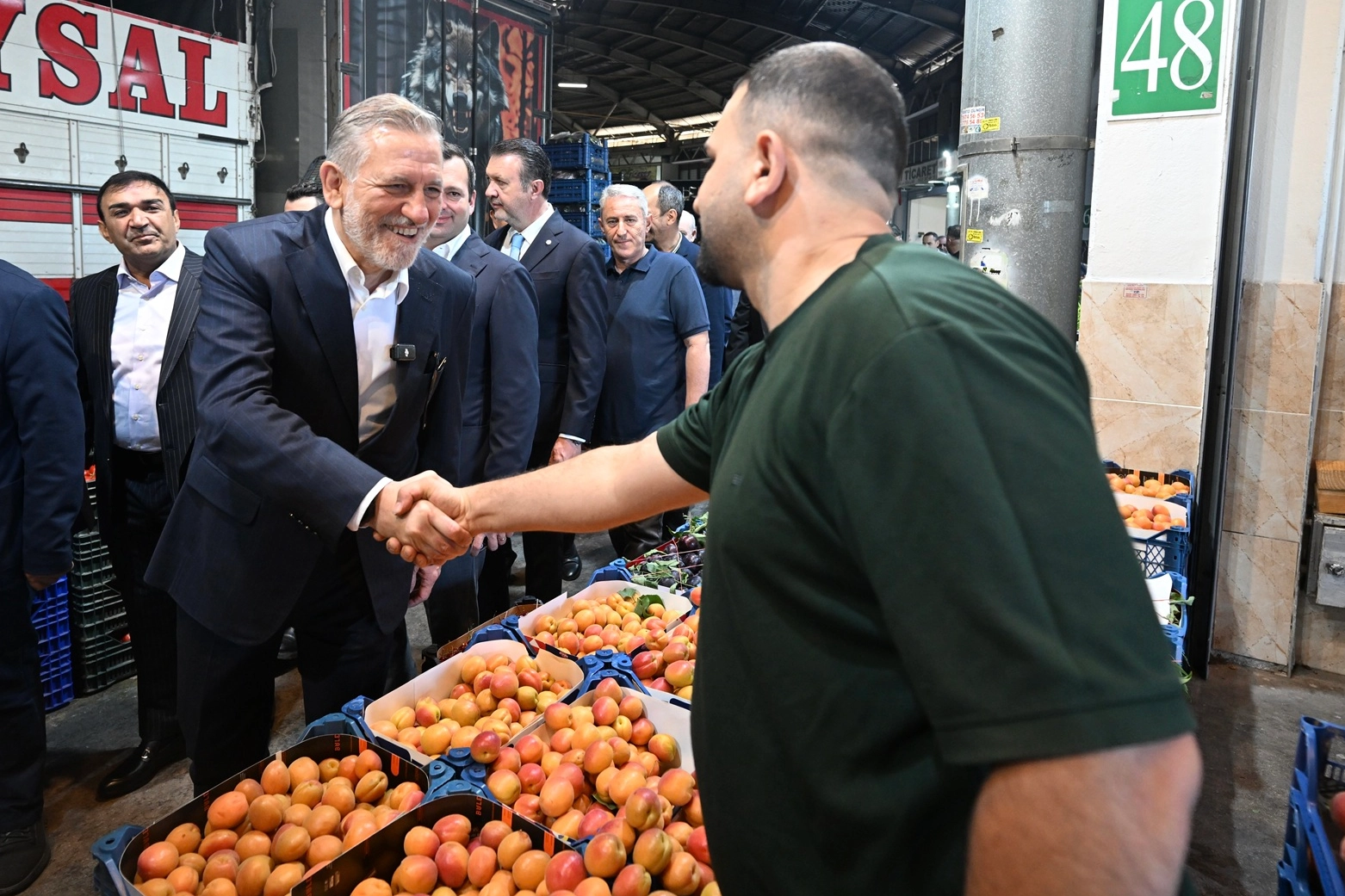 BTSO Başkanı Burkay’dan Bursa Kent Hali’ne ziyaret