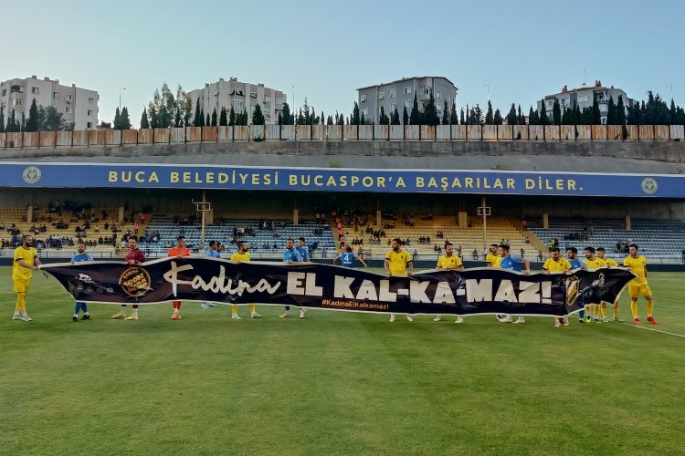 Bucaspor 1928'den kadına şiddete tepki