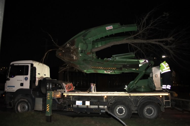 Bursa Büyükşehir'den ağaç mesaisi