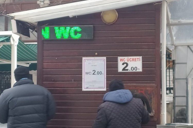 Bursa'da WC'ler de zamlanıyor