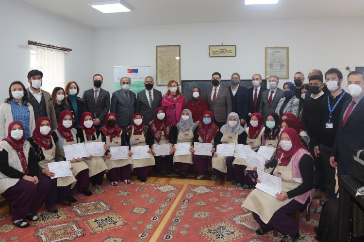 Bursa'da Yiğitali kadınları sertifikalandı