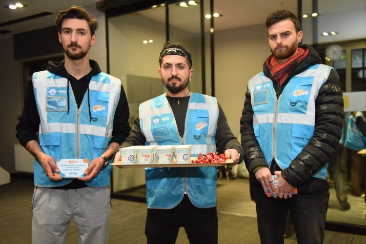 Bursa Yıldırım'da derse 'salep' molası
