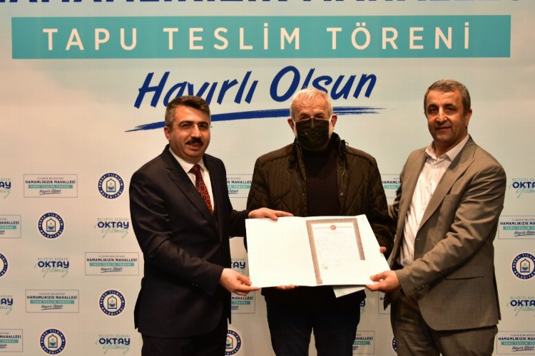 Bursa Yıldırım'da Hamamlıkızık sakinleri tapularına kavuşuyor