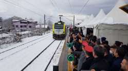 Büyükderbent tren istasyonu hizmete açıldı