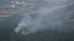 Çanakkale'de yıldırım düşen ormanlık alanda yangın