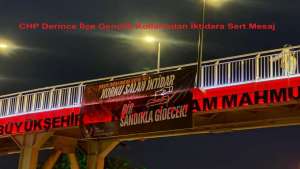CHP Derince Gençlik Kollarından İktidara Sert Mesaj