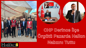 CHP Derince İlçe Örgütü Pazarda Halkın Nabzını Tuttu