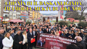 CHP'nin 81 İl Başkanlığında İmamoğlu Mektubu Okundu
