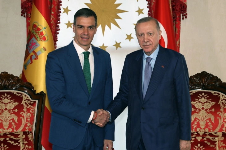 Cumhurbaşkanı Erdoğan, İspanya Başbakanı Sanchez ile görüştü