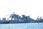 Donanmadan yükselen siyah duman korkuttu