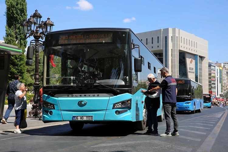 EGOdan toplu taşımada klima ve hizmet denetimi