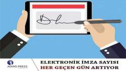 Elektronik imza sayısı her geçen gün artıyor