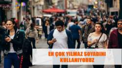 En çok Yılmaz soyadını kullanıyoruz