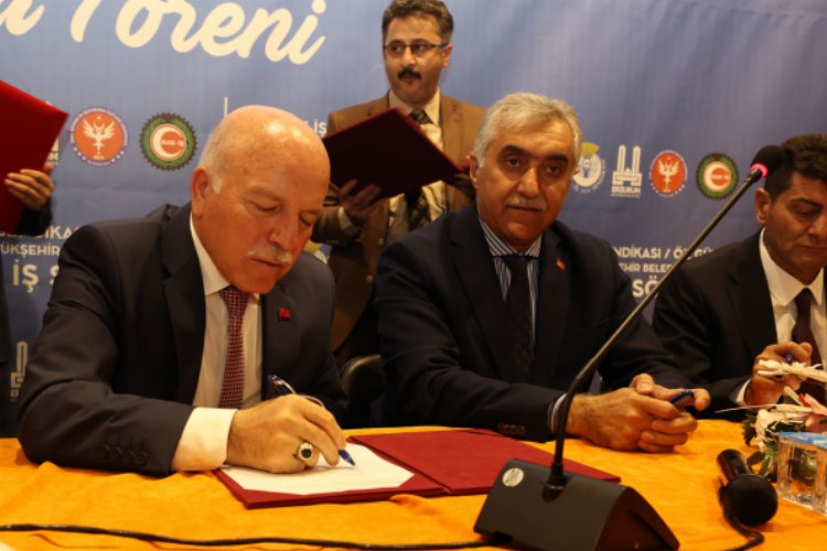 Erzurum Büyükşehir'de toplu iş sözleşme sevinci