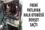 Freni boşalan halk otobüsü 5 araca çarptı: 1 yaralı