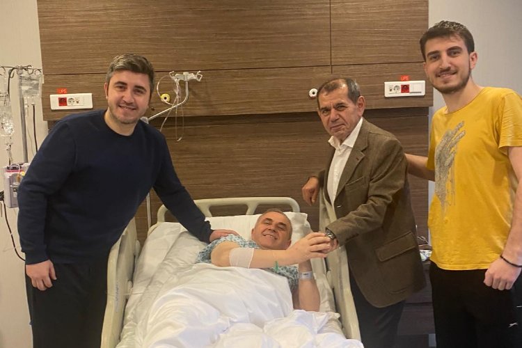 Galatasaray Başkanı Özbek’ten Çakır’a 'geçmiş olsun' ziyareti